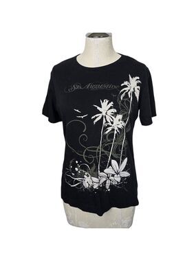 Del Sol Short Sleeves Crewneck Palm Trees St. Augustine T-Shirt M